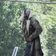 Illustration for article titled Tremble before Banes full costume from The Dark Knight Rises!